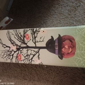 Halloween Jack-o'-Lantern Tree Wall Art Sign